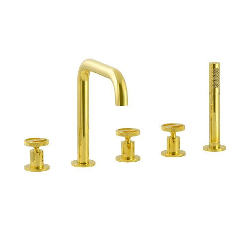 Смеситель Migliore REVERSA 28204 на борт ванны золото