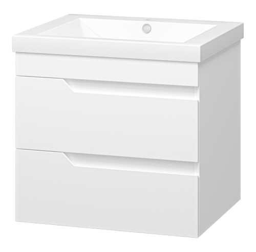 Тумба под раковину Misty Софт П-Соф-01060-011П2Я 60х50 подвесная цвет белый