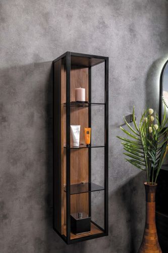 Шкаф-пенал Armadi Art Loft 896-D 30х120 подвесной цвет коричневый