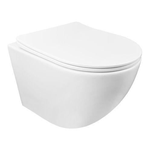 Чаша унитаза подвесная Azario Grado AZ-0046 SP цвет белый без сиденья безободковая каскадный смыв