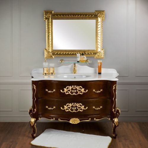 Тумба под раковину Migliore VIRGINIA 29608 150х60 напольная цвет коричневый