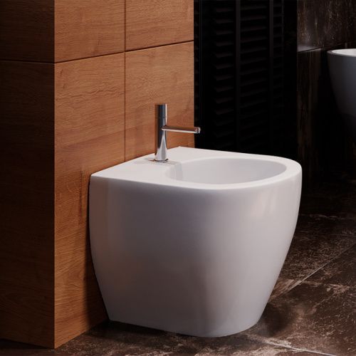 Биде напольное Kerasan FLO 312701 цвет белый