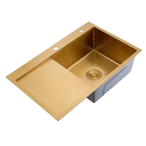 Кухонная мойка Splenka S704.7850.03 80х50 цвет золото поверхность матовая