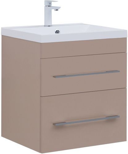 Тумба под раковину Aquanet Верона 00304536 60х50 подвесная цвет коричневый