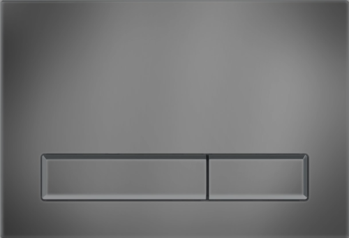 Клавиша смыва механическая KK POL M08 SPP/381/WS/K цвет оружейная сталь