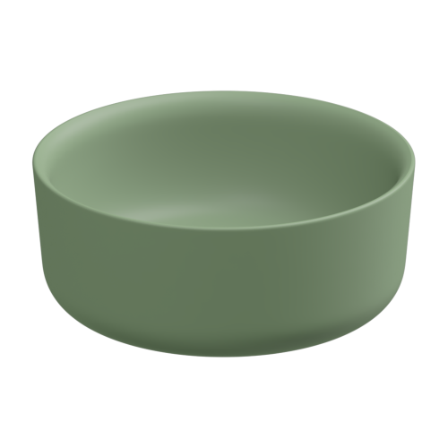 Раковина керамическая GSG Ceramic Design Hit! HILAVRO42031 40х40 накладная цвет зеленый без отверстий под смеситель