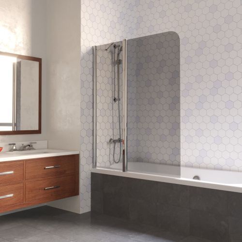 Душевая шторка на ванну Vegas-Glass E2V LUX ST E2V LUX ST 115 08 07 L 115х150 стекло тонированное профиль хром ориентация левая