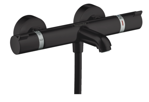 Смеситель Hansgrohe Ecostat Comfort 13114670 настенный черный с термостатом