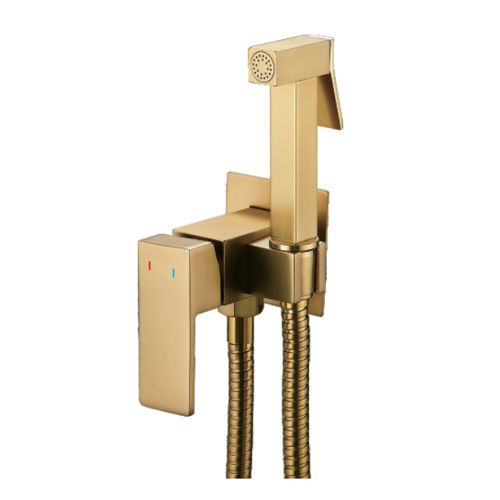 Гигиенический душ со смесителем Shevanik S127G золото