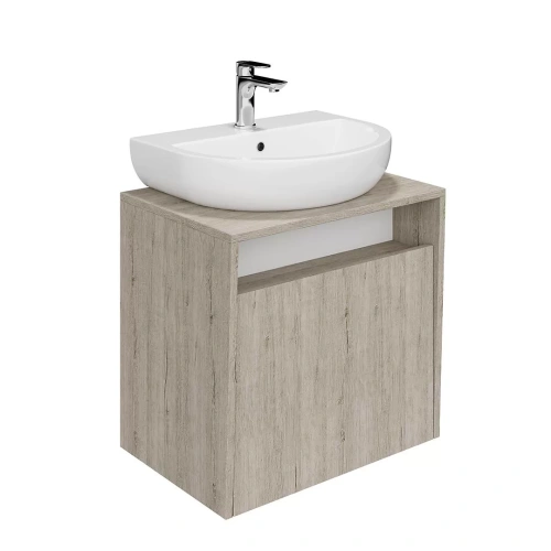 Тумба под раковину Kerama Marazzi PRO PRO.60.1\OAK.O 60х40 подвесная цвет белый