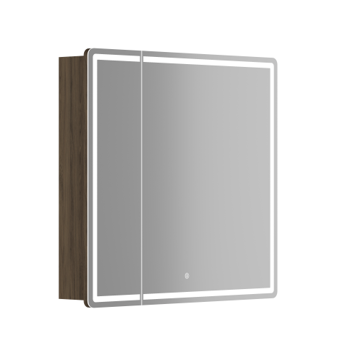 Зеркало-шкаф Sancos Mirror MI80ECH 80х70 подвесной цвет коричневый