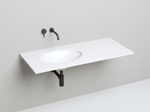 Раковина из искусственного камня S-Sense Salini Marea 1802111G 60х40 встраиваемая цвет белый без отверстий под смеситель