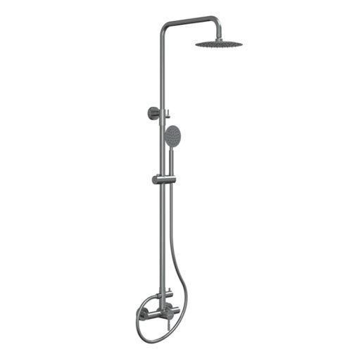 Душевая стойка Knotlor SS-06/1 настенная цвет нержавеющая сталь