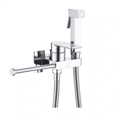 Гигиенический душ со смесителем Rose R307 хром