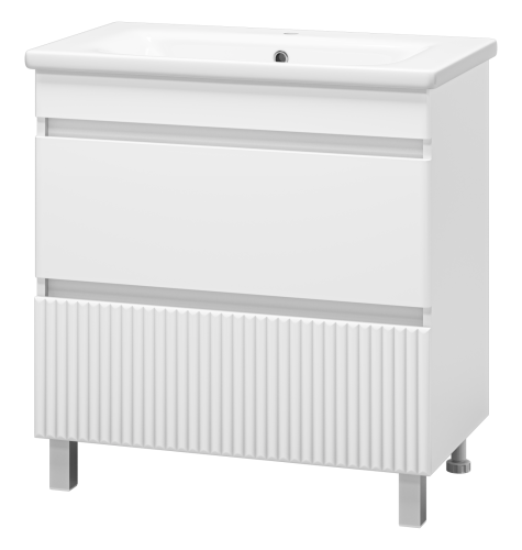 Тумба под раковину Misty Мира П-Мир-01080-012Я 80х40 напольная цвет белый