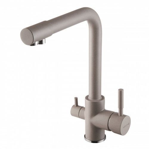 Смеситель для кухни Aquaton РУАН 1AX004FCXX250 на мойку серый