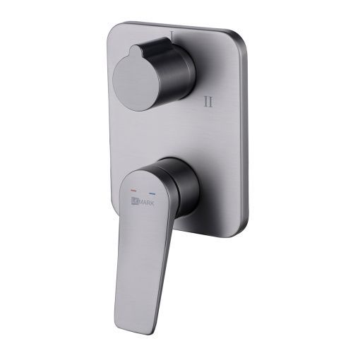 Смеситель для раковины LeMark Bronx LM3728GM настенный графит