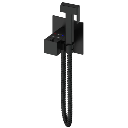 Гигиенический душ со смесителем Wonzon & Woghand WW-88829910-MB черный с термостатом