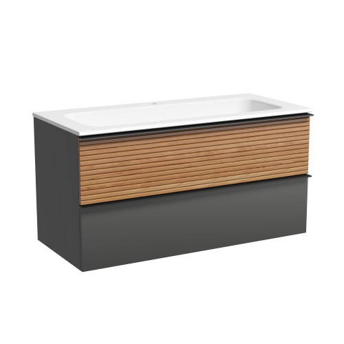 Тумба под раковину Sancos DELTA DL100GR 100х40 подвесная цвет коричневый