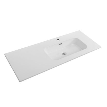 Раковина керамическая Cezares DUET CZR-8095-120-R 120х50 подвесная цвет белый 1 отверстие под смеситель