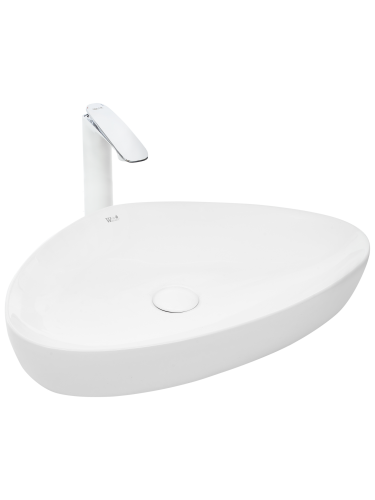 Раковина из сантехнического фаянса WeltWasser WW SK 10000003849 60х40 подвесная цвет белый без отверстий под смеситель