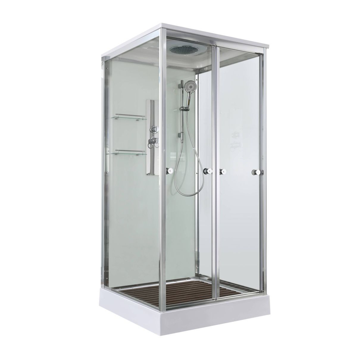 Душевая кабина AvaCan V V2080 80х80 квадратная с крышей ориентация универсальная