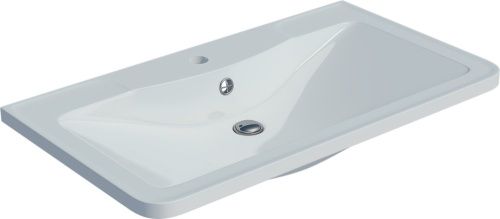 Раковина из искусственного камня Madera Адель 4627173210249 80х50 накладная цвет белый