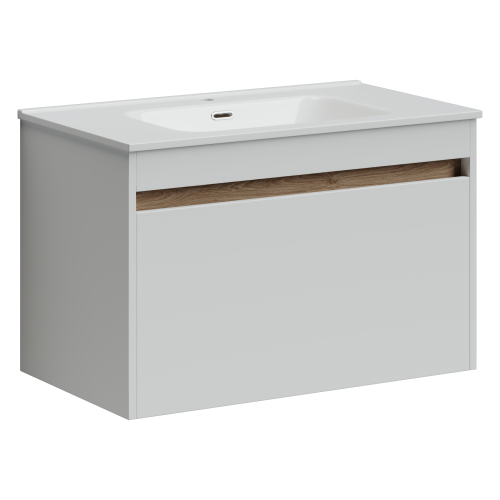 Тумба под раковину Sancos Smart SM80W 80х50 подвесная цвет белый