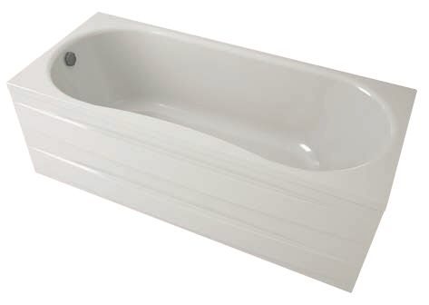 Ванна акриловая Aquanika Form A1017075026 170х75 пристенная прямоугольная - фото 3