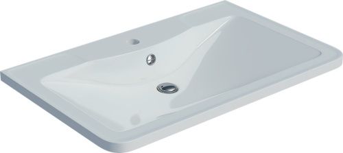 Раковина из искусственного камня Madera Адель 4627173210232 70х50 накладная цвет белый