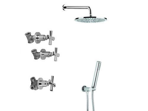 Душевая система Emmevi Spirit New 31009OR встраиваемая в стену цвет золото