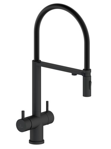 Смеситель для кухни AltroBagno Flusso AltroBagnoFlusso050204MB на мойку черный