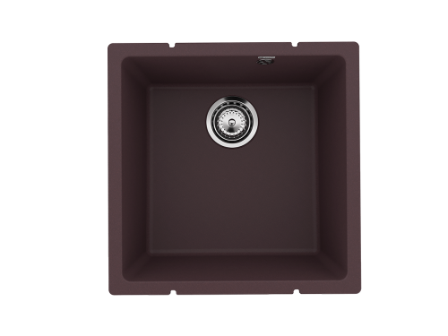 Кухонная мойка Ulgran Quartz Under 400-06 45х45 цвет коричневый
