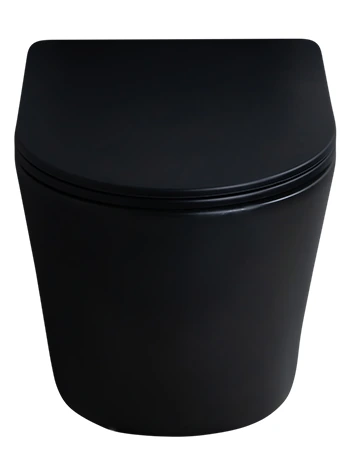 Унитаз подвесной Gid Cortado 62205Y черный с сиденьем микролифт безободковый смыв торнадо - фото 2