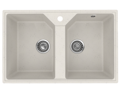 Кухонная мойка Uperwood ECON UPD-402 4010202112 75х50 цвет белый поверхность матовая
