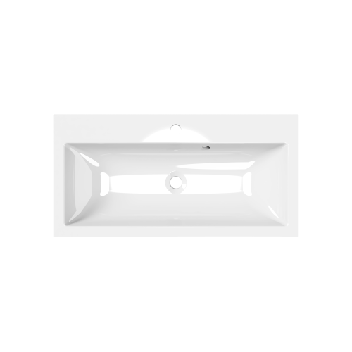 Раковина из искусственного камня Paola Paola Lazio 800 80х40 полувстраиваемая цвет белый