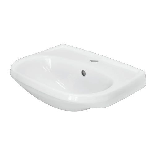 Раковина керамическая Sanita Комфорт WB.PD/Comfort/50-C/WHT.G/S1 50х40 накладная цвет белый 1 отверстие под смеситель