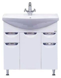 Тумба под раковину Misty Орхидея П-Орх01075-0112Я 70х30 напольная цвет белый