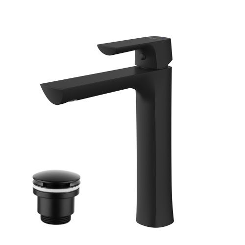 Смеситель для раковины LeMark Ursus LM7209BL на столешницу черный