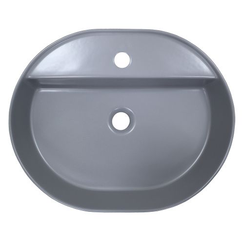 Раковина керамическая Creo Ceramique PU4500SG 60 см накладная цвет серый 1 отверстие под смеситель