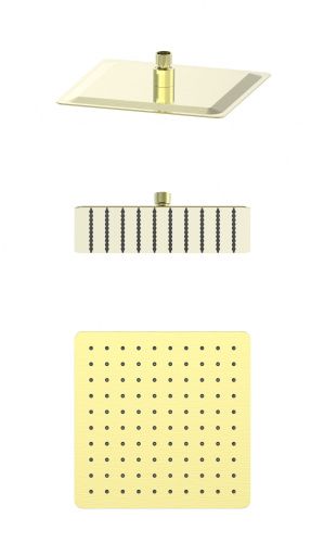 Верхний душ Wonzon & Woghand WW-88DP06-BG 25х25 золото