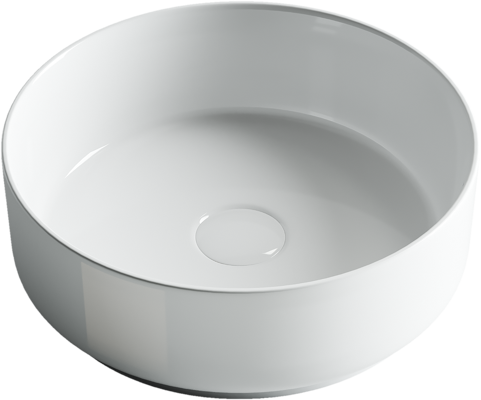 Раковина из сантехнического фарфора Ceramica Nova ELEMENT CN5001 40х40 накладная цвет белый - фото 2