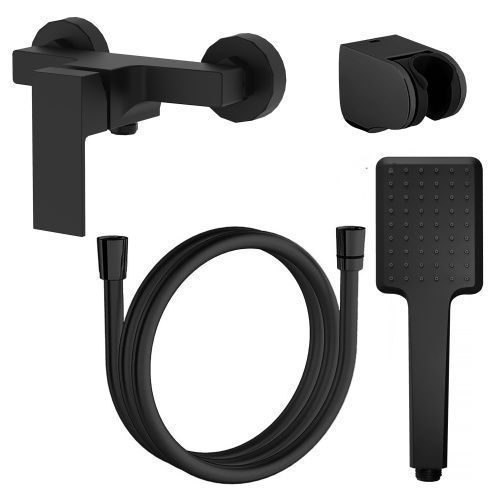 Смеситель Azario Eddie AZ-WQY338207PA настенный черный