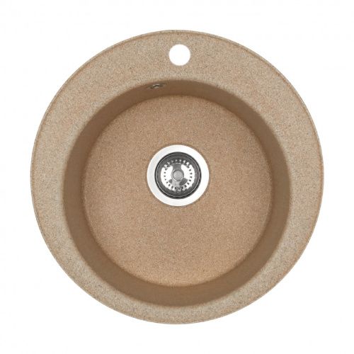 Кухонная мойка Aquaton Шелли 1A734732SS220 50х50 цвет бежевый