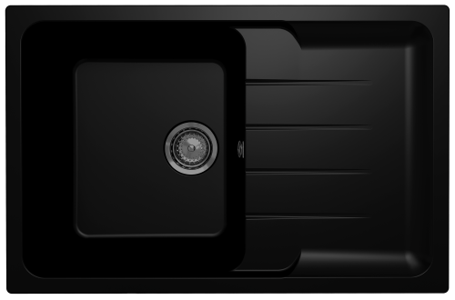 Кухонная мойка Ulgran Quartz Gerda 780-07 80х50 цвет черный