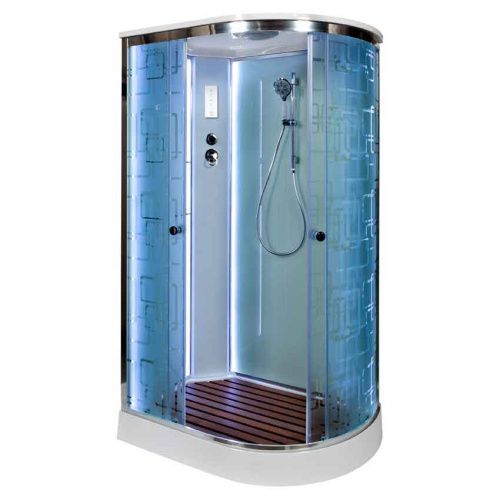 Душевая кабина AvaCan EM1511LLED 110х80 четверть круга с крышей ориентация универсальная