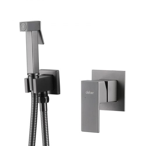 Гигиенический душ со смесителем Abber Daheim AF8225NG никель