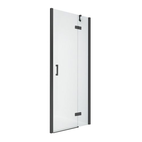 Душевая дверь New Trendy NEW RENOMA Black D-0196A 90х195 стекло прозрачное профиль черный