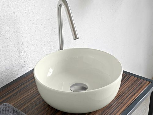 Раковина керамическая Scarabeo Glam 1808 41 30х30 накладная цвет белый без отверстий под смеситель