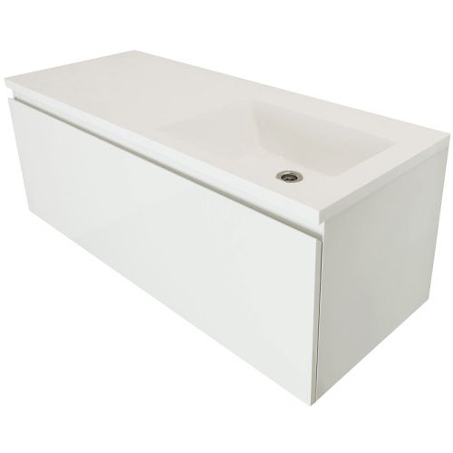 Тумба с раковиной Эстет Dallas Luxe 120 ФР-00001931 120х50 подвесная цвет белый